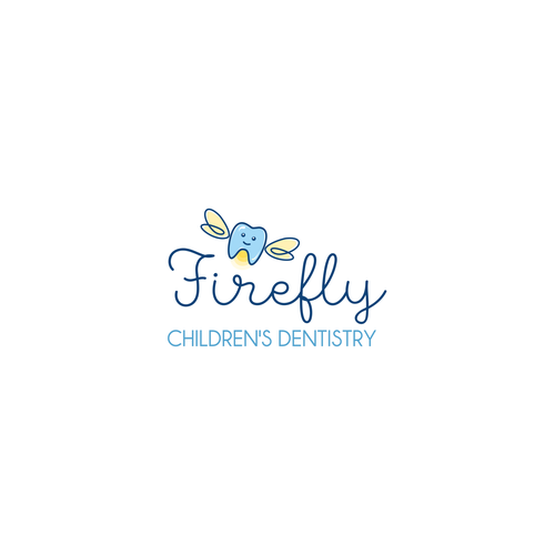 Childcare design with the title 'Cute logo concept for children's dentistry'