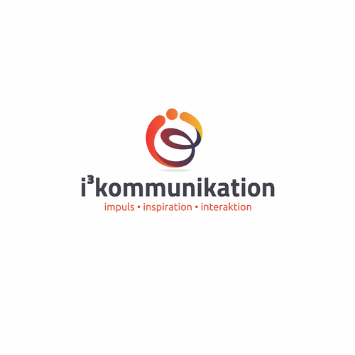 Communications brand with the title 'logo concept for i3 kommunikation'