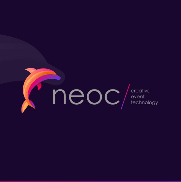 Dolphin design with the title 'NEOC'