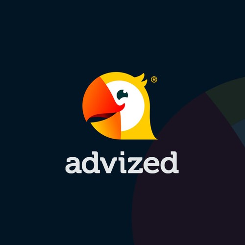 Platform design with the title 'advized'
