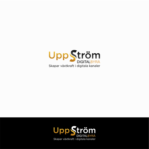 Digital marketing logo with the title 'uppstrom'