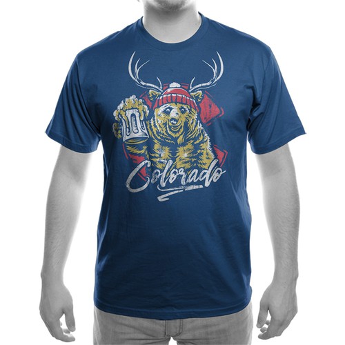 Grunge t-shirt with the title 'bear deer '