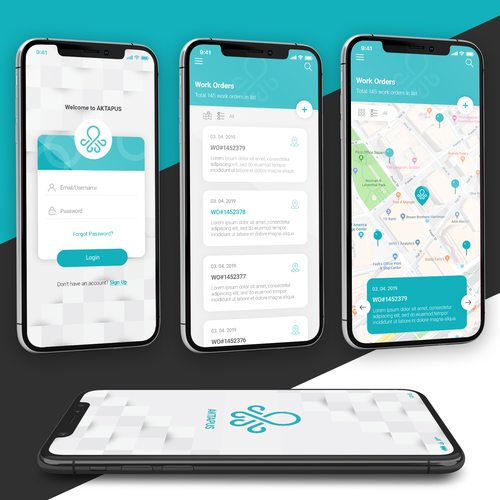 CRM design with the title 'CRM based Operations Management Mobile App'