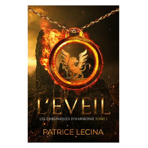 Landscape book cover with the title 'L'Eveil'