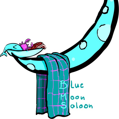 Flash logo with the title 'Blue Dining'