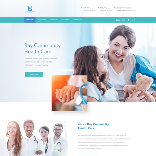 Doctor website with the title 'Revamped Website For A Doctors Office'