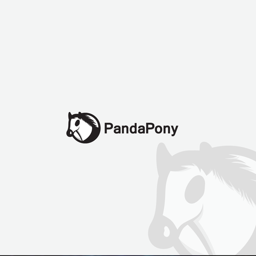 Panda logo with the title 'Create a Pandapony logo'