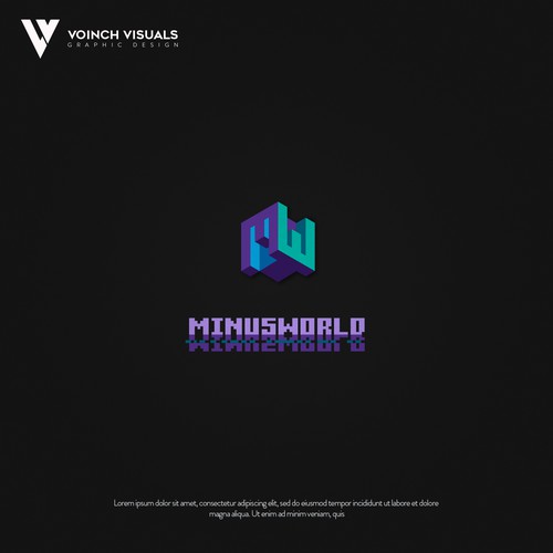 扭曲的标志的标题“MinusWorld”