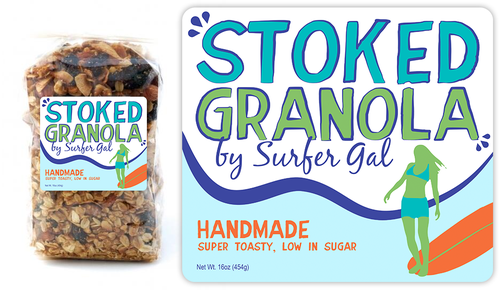 Bold label with the title 'Granola Label'