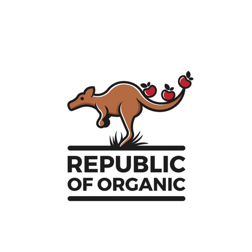 Australia flag logo with the title 'Logo for organic food delivery service'