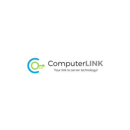 Server logo with the title 'Abstract technology logo'