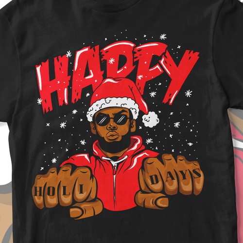 Pencil design with the title 'Happy Holidays'