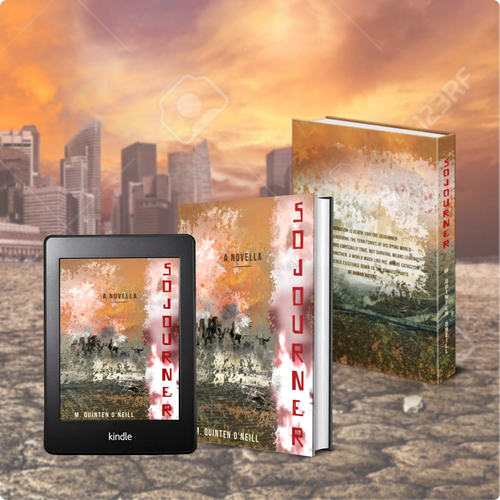 Post-apocalyptic book cover with the title 'Sojourner'