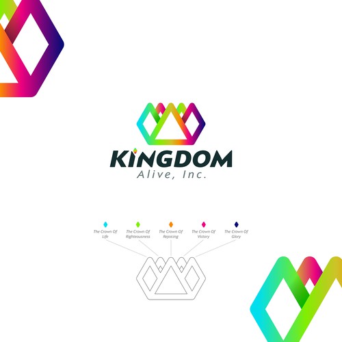 Religious brand with the title 'Kingdom Alive Inc.'