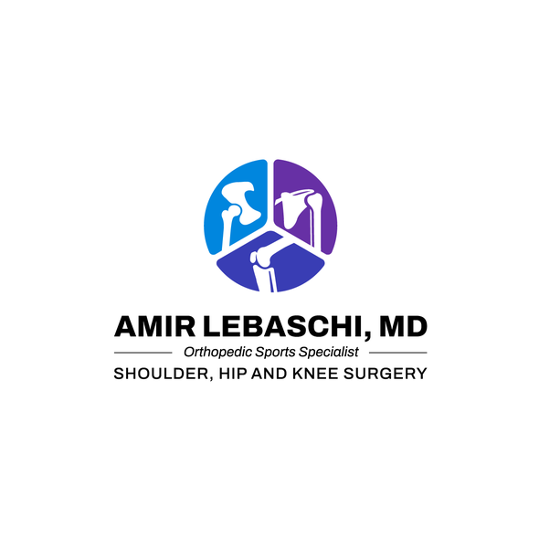 Doctor logo with the title 'Logo for Orthopedic surgery practice, Dr. Amir Lebaschi'