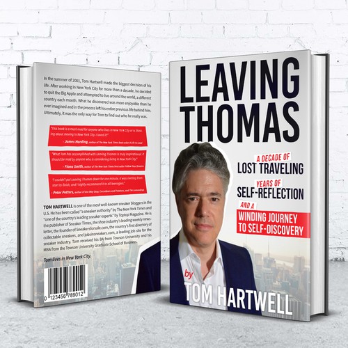 Traveling design with the title 'Leaving Thomas'