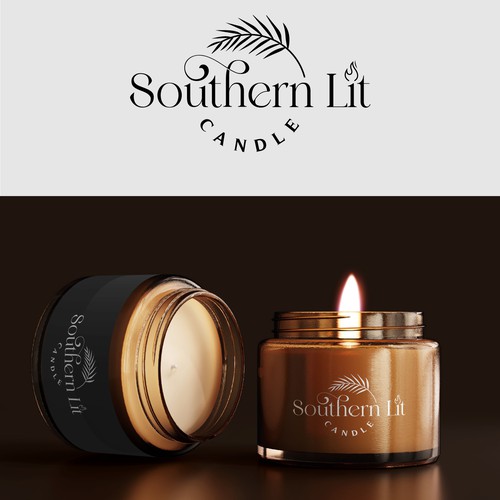 Aroma logo with the title 'Southern Lit Candle'