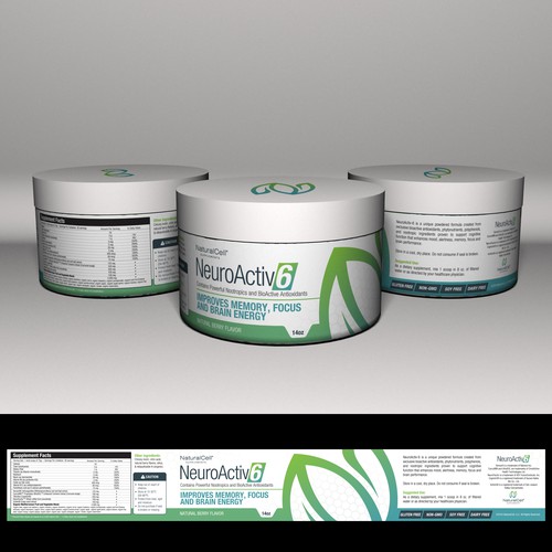 Bottle design with the title 'Supplement bottle'