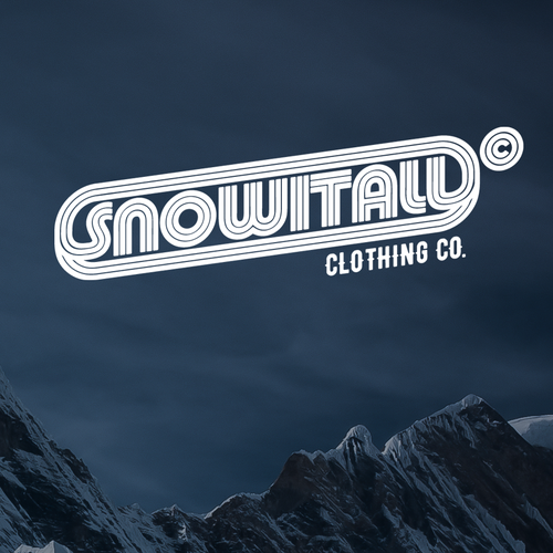 Skiing design with the title 'SnowItAll'