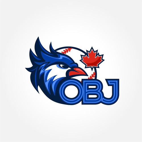 High school design with the title 'OBJ - Ontario Blue Jays'