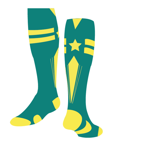 Sock design with the title 'sport socks concept'