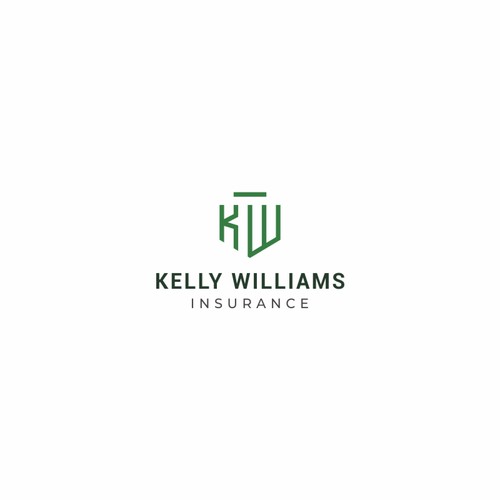 Insurance brand with the title 'Logo concept for Kelly Williams Insurance'