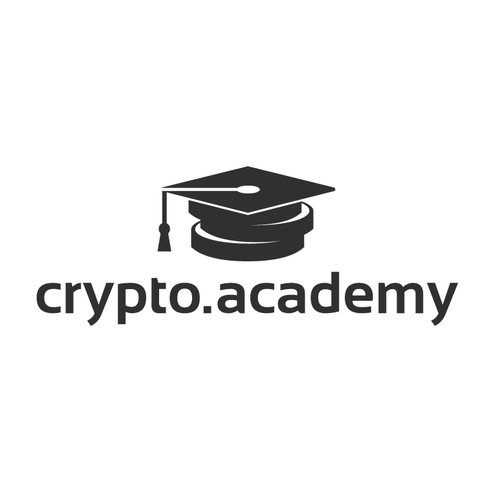 Academy design with the title 'Crypto Academy'