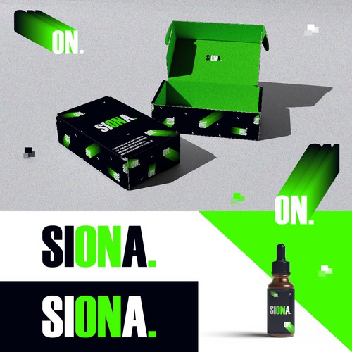 Emerald green logo with the title 'SIONA LOGO'