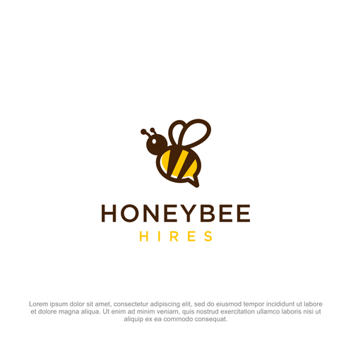 Honeycomb logo with the title 'Honeybee Hires'