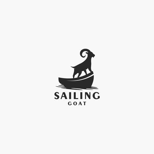 Sailing logo with the title 'Sailing Goat'