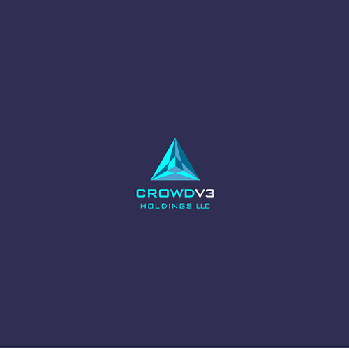 Glass logo with the title 'Tech futuristic logo'