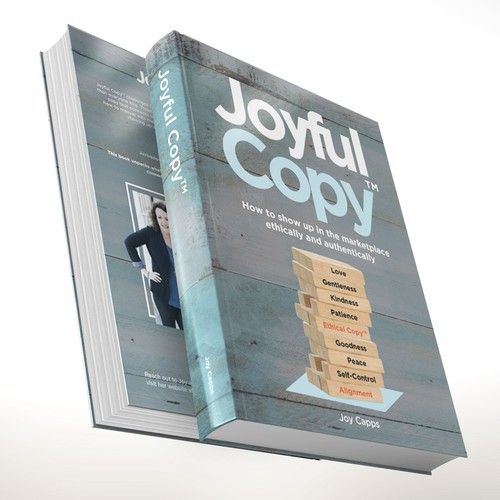 Copywriting design with the title 'Book Cover design for an Author'