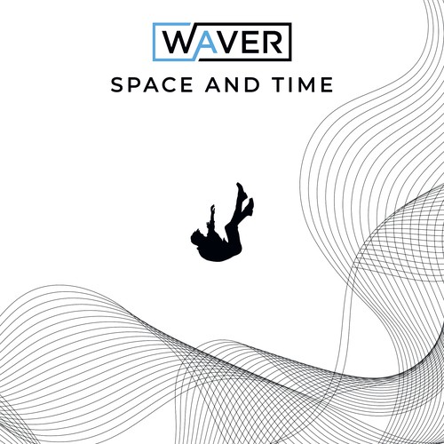 Music packaging with the title 'Waver — Space and Time | Album Cover Design'