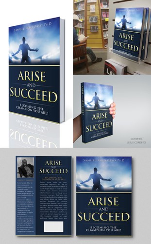 Elegant book cover with the title 'Arise and Succeed Cover Book'