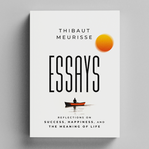 Unique book cover with the title '"Essays" Book Cover Design'