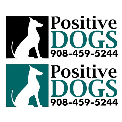 Dog training logo with the title 'Logo for Positive DOGS '