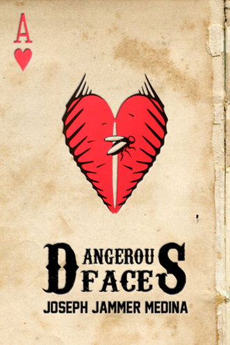 Heart book cover with the title 'Design a Cover For A Fun Action/Comedy Western!'