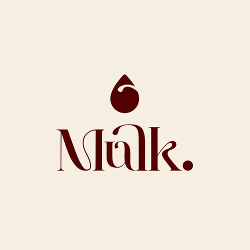 Dairy logo with the title 'Mulk from Milk'