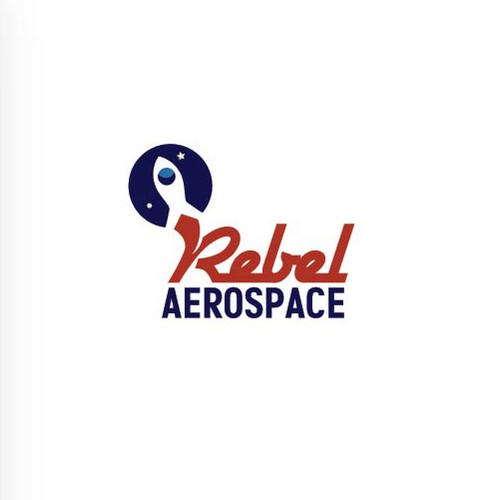 Aerospace design with the title 'logo for an aerospace company with retro vibe'
