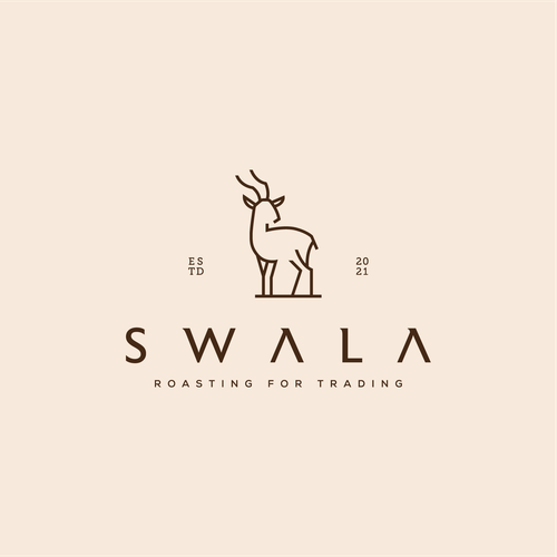 Cafe logo with the title 'SWALA LOGO'