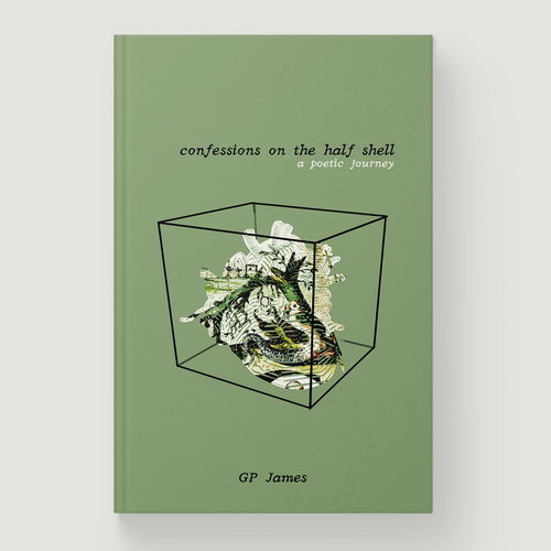 Poetry book cover with the title 'Poetry book cover'