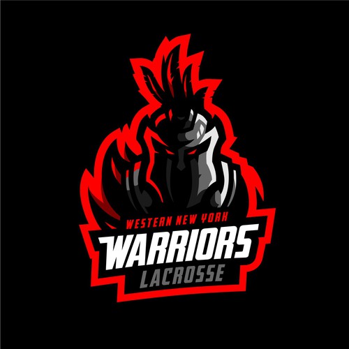 Lacrosse logo with the title 'Western New York Warriors Lacrosse'