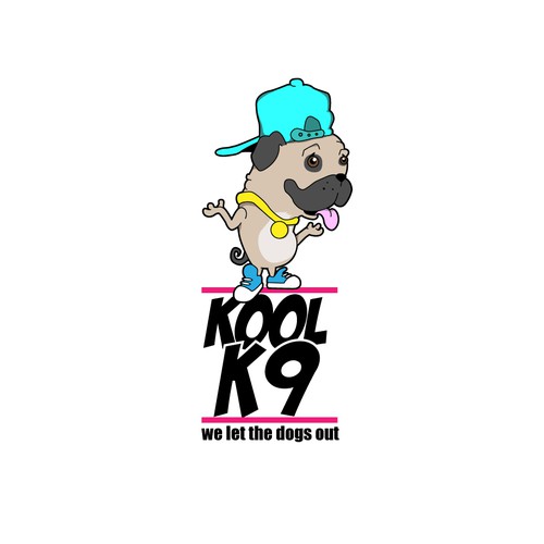 K9 logo with the title 'kool k9 logo'