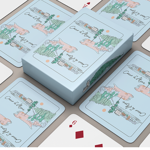 Resort design with the title 'Set of vector illustrations'