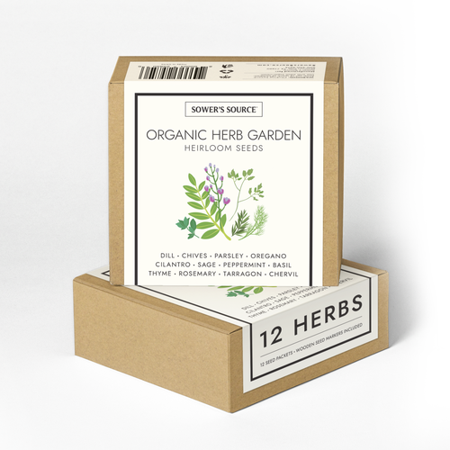 Box label with the title 'Label for Sower's Source'