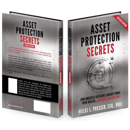 Professional book cover with the title 'Help The Presser Law Firm, P.A. with a new book or magazine cover'