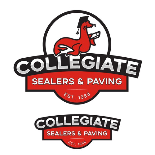 Seal design with the title 'A classic logo for driveway sealing and paving in Northern Virginia'