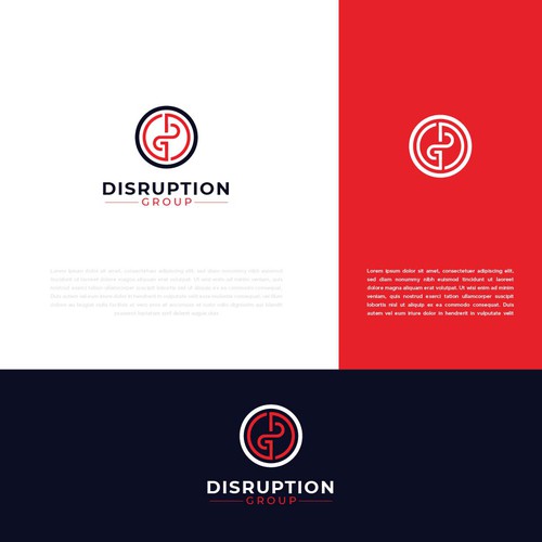 Dg logo with the title 'Disruption Group'