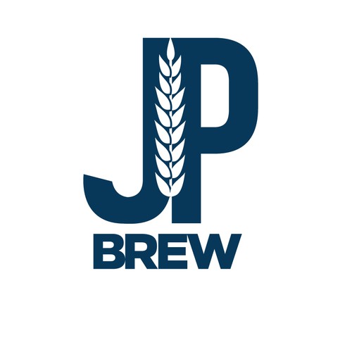 Beverage logo with the title 'Logo for JP Brew'
