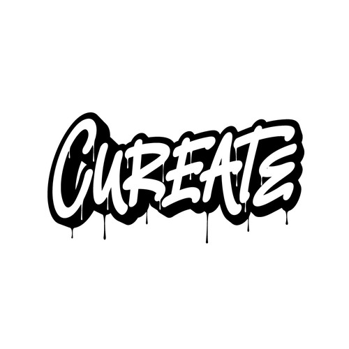 Street art logo with the title 'Logo for a Cannabis Company'